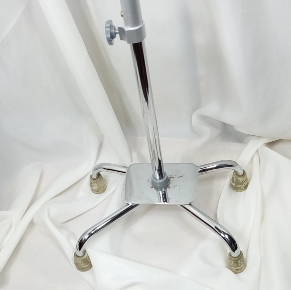 Carex Large Base Offset Height Adjustable Silver Quad Cane - Picture 9 of 14